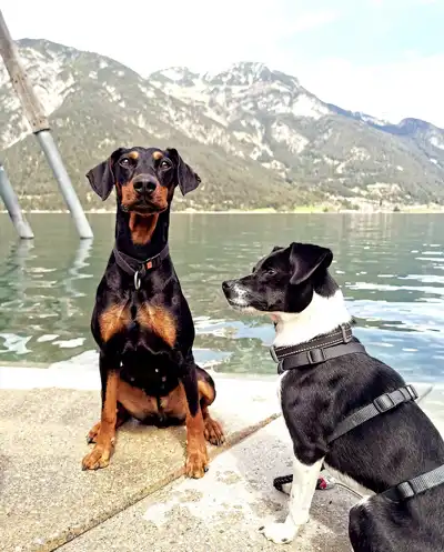 Grafik- und Werbeagentur Tirol, Bürohunde Lucy und Maya