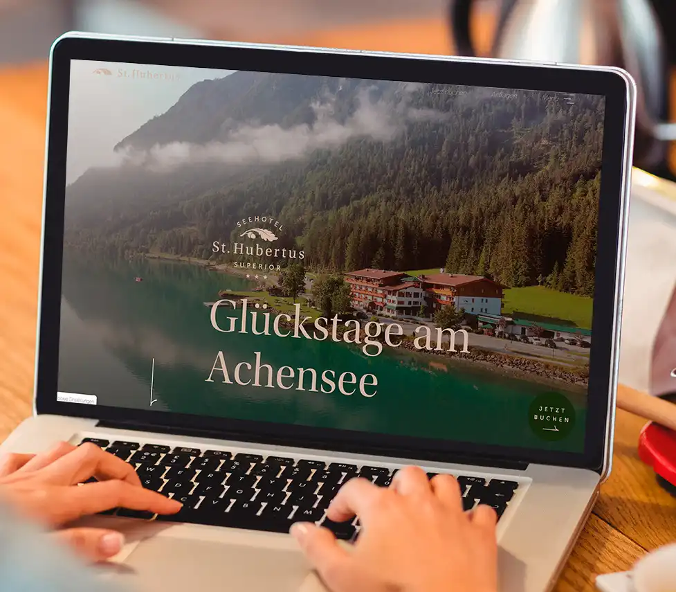 Grafik- & Werbeagentur Achensee, Seehotel St. Hubertus Homepage